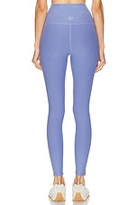 Beyond Yoga Spacedye Caught in The Midi High Waisted Legging in Periwinkle Cloud Heather, view 4, click to view large image.