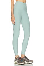 Beyond Yoga Spacedye At Your Leisure High Waisted Midi Legging in Minty Slate Heather, view 2, click to view large image.