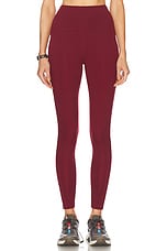 Beyond Yoga Powerbeyond Strive Midi Legging in California Merlot, view 1, click to view large image.