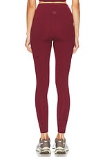 Beyond Yoga Powerbeyond Strive Midi Legging in California Merlot, view 4, click to view large image.