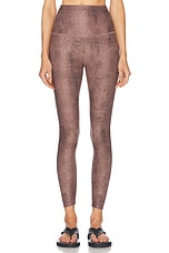 Beyond Yoga Softmark High Waisted Midi Legging in Neutral Snakeskin, view 1, click to view large image.