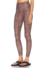 Beyond Yoga Softmark High Waisted Midi Legging in Neutral Snakeskin, view 3, click to view large image.