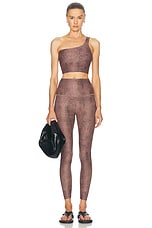 Beyond Yoga Softmark High Waisted Midi Legging in Neutral Snakeskin, view 5, click to view large image.