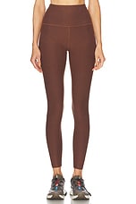 Beyond Yoga Spacedye Caught in The Midi High Waisted Legging in Bold Mocha Heather, view 1, click to view large image.