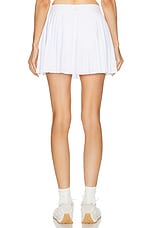 Beyond Yoga If You Pleats Mini Skirt in True White, view 4, click to view large image.