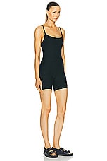 Beyond Yoga Spacedye Keep Pace Biker Jumpsuit in Darkest Night, view 2, click to view large image.