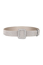 Benedetta Bruzziches Ven Belt in Crystal On Silver, view 1, click to view large image.