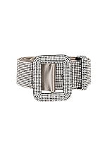 Benedetta Bruzziches Ven Belt in Crystal On Silver, view 3, click to view large image.