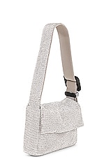 Benedetta Bruzziches Vitty Mignon Bag in Crystal On Silver, view 4, click to view large image.