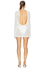 Bananhot Capri Mini Dress in White, view 4, click to view large image.