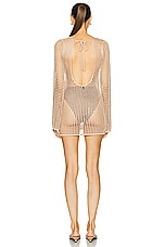 Bananhot Serena Mini Dress in Classic Beige, view 3, click to view large image.