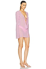Bananhot Desert Mini Dress in Pink Cream, view 3, click to view large image.