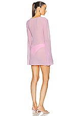 Bananhot Desert Mini Dress in Pink Cream, view 4, click to view large image.