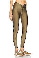 Bananhot Nika Legging in Olive Green, view 2, click to view large image.