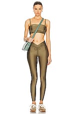 Bananhot Nika Legging in Olive Green, view 4, click to view large image.