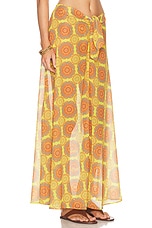 Bananhot Hayzel Skirt in Yellow Sunset, view 2, click to view large image.