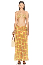 Bananhot Hayzel Skirt in Yellow Sunset, view 5, click to view large image.