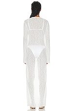 Bananhot Talia Cover Up Top in White, view 4, click to view large image.