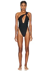 Bananhot Roxanne One Piece Swimsuit in Black, view 1, click to view large image.