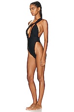 Bananhot Roxanne One Piece Swimsuit in Black, view 3, click to view large image.