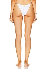 Bananhot Rings Bikini Bottom in White, view 3, click to view large image.