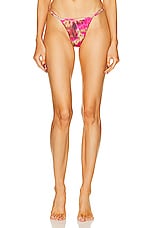 Bananhot Emmy Bikini Bottom in Pink Brown Jungle, view 1, click to view large image.