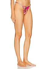 Bananhot Emmy Bikini Bottom in Pink Brown Jungle, view 2, click to view large image.