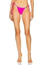 Bananhot Chain Bikini Bottom in Hot Pink, view 1, click to view large image.