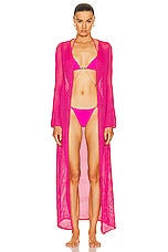 Bananhot Chain Bikini Bottom in Hot Pink, view 4, click to view large image.