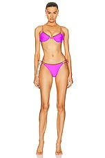 Bananhot Vale Bikini Bottom in Purple, view 4, click to view large image.