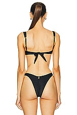 Bananhot Niki Bikini Top in Black, view 3, click to view large image.