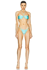 Bananhot St Tropez Bikini Bottom in Sky Blue, view 4, click to view large image.