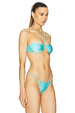 Bananhot St Tropez Bikini Top in Sky Blue, view 2, click to view large image.