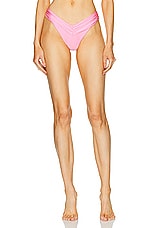 Bananhot Jasmin Bikini Bottom in Pink Cream, view 1, click to view large image.