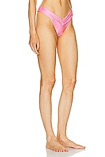 Bananhot Jasmin Bikini Bottom in Pink Cream, view 2, click to view large image.