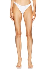 Bananhot Niki Bikini Bottom in White, view 1, click to view large image.