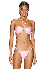 Bananhot St.Tropez Bikini Top in Baby Pink, view 1, click to view large image.