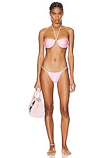 Bananhot St.Tropez Bikini Top in Baby Pink, view 4, click to view large image.