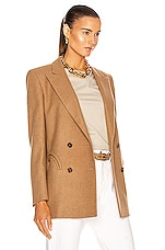 Blaze Milano Essential Cholita Everyday Blazer in Camel, view 3, click to view large image.