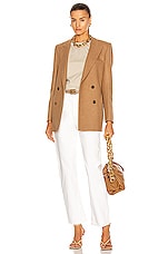 Blaze Milano Essential Cholita Everyday Blazer in Camel, view 5, click to view large image.