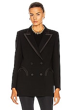Blaze Milano Resolute Everyday Double Breast Blazer in Black, view 2, click to view large image.