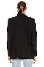 Blaze Milano Missy Black Everynight Double Breast Blazer in Black, view 4, click to view large image.