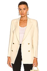 Blaze Milano Savannah Everyday Double Breast Blazer in Butter, view 1, click to view large image.
