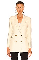 Blaze Milano Savannah Everyday Double Breast Blazer in Butter, view 2, click to view large image.