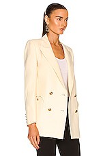 Blaze Milano Savannah Everyday Double Breast Blazer in Butter, view 3, click to view large image.