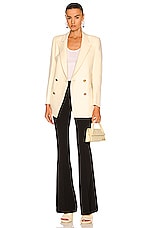Blaze Milano Savannah Everyday Double Breast Blazer in Butter, view 5, click to view large image.