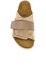 BIRKENSTOCK Kyoto Suede in Gray Taupe, view 4, click to view large image.