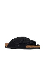 BIRKENSTOCK Kyoto Shearling in Black & Natural, view 2, click to view large image.