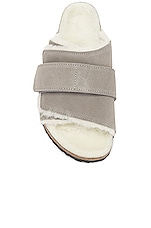 BIRKENSTOCK Kyoto Shearling in Stone Coin & Natural, view 4, click to view large image.