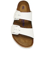 BIRKENSTOCK Arizona Soft Footbed in White, view 4, click to view large image.